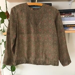 Vintage Paisley Blouse